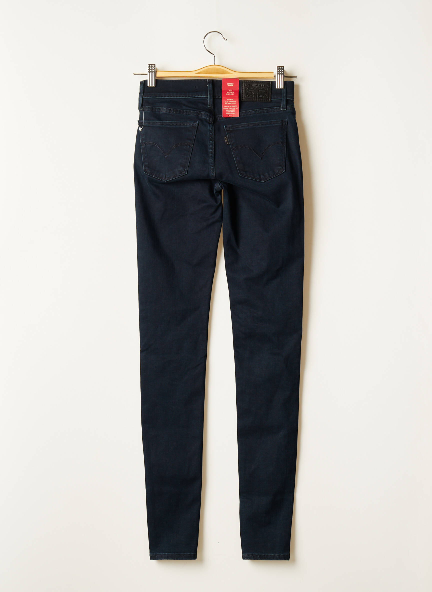 Levis Jeans Skinny Femme couleur bleu