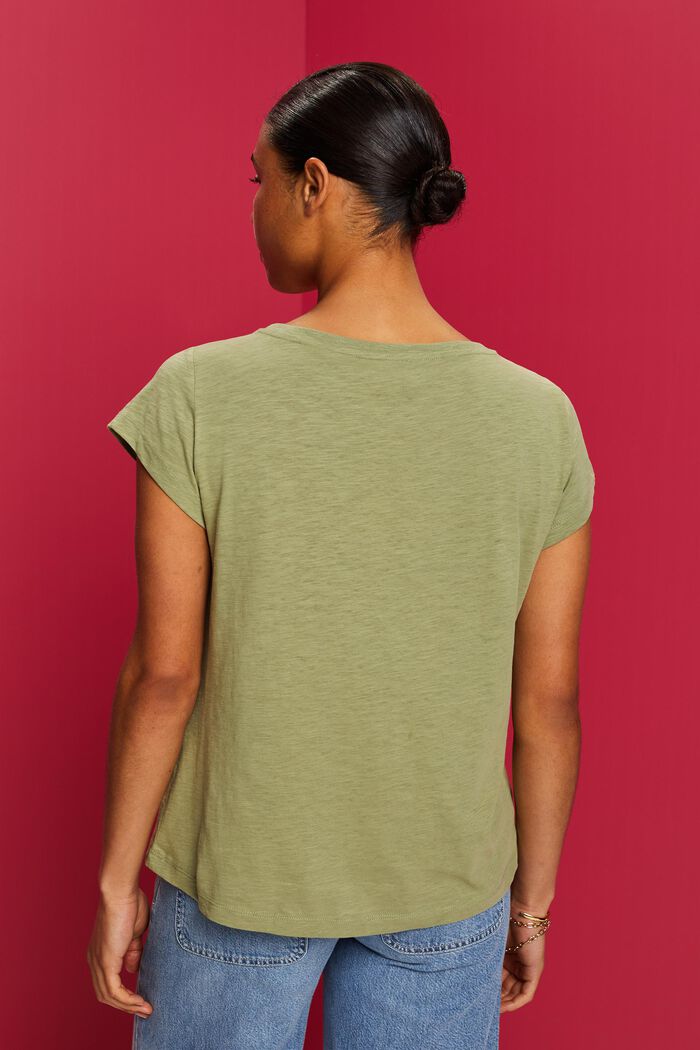 T-Shirt mit Print auf der Vorderseite, 100 % Baumwolle