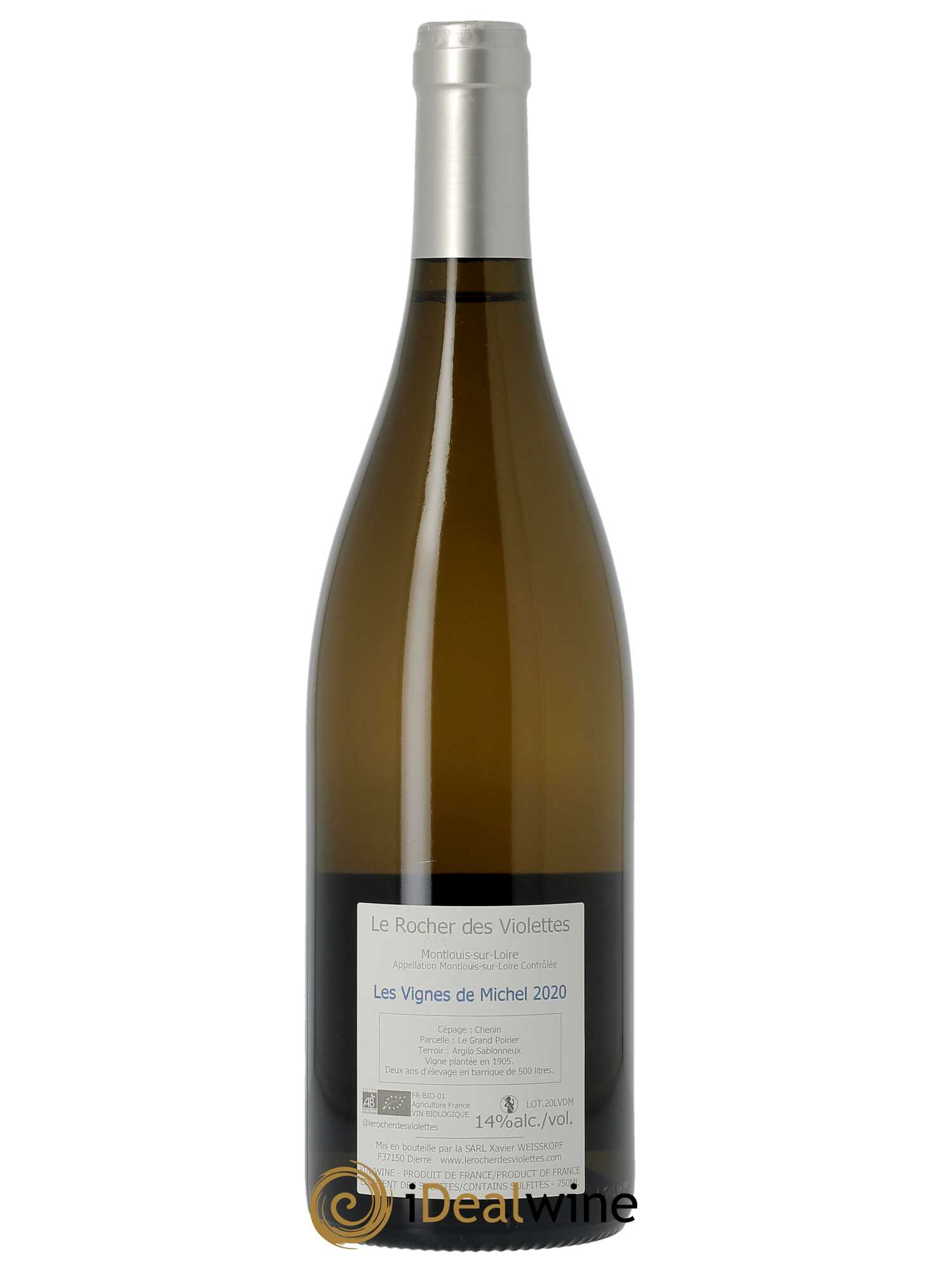 Montlouis-sur-Loire Les Vignes de Michel Le Rocher des Violettes  2020 - Lot de 1 Bouteille