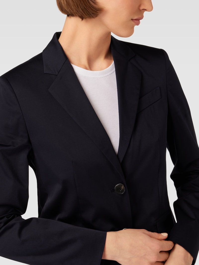 Blazer mit Pattentaschen Modell 'Jetida' in marineblau
