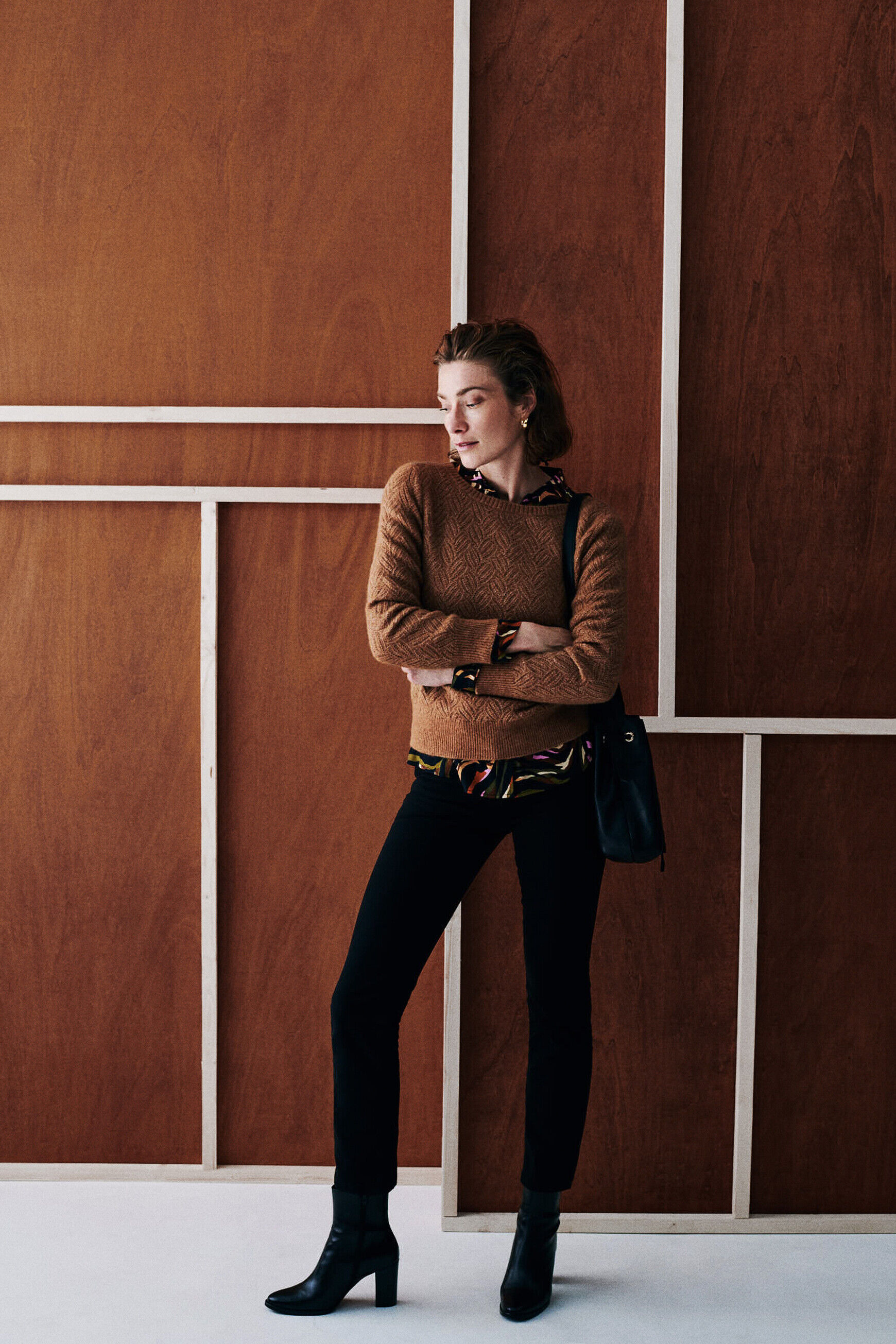 Pull masha camel femme