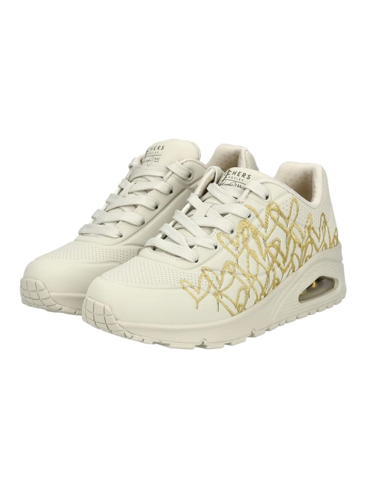 Skechers Sneaker in Beige/Gold günstig kaufen