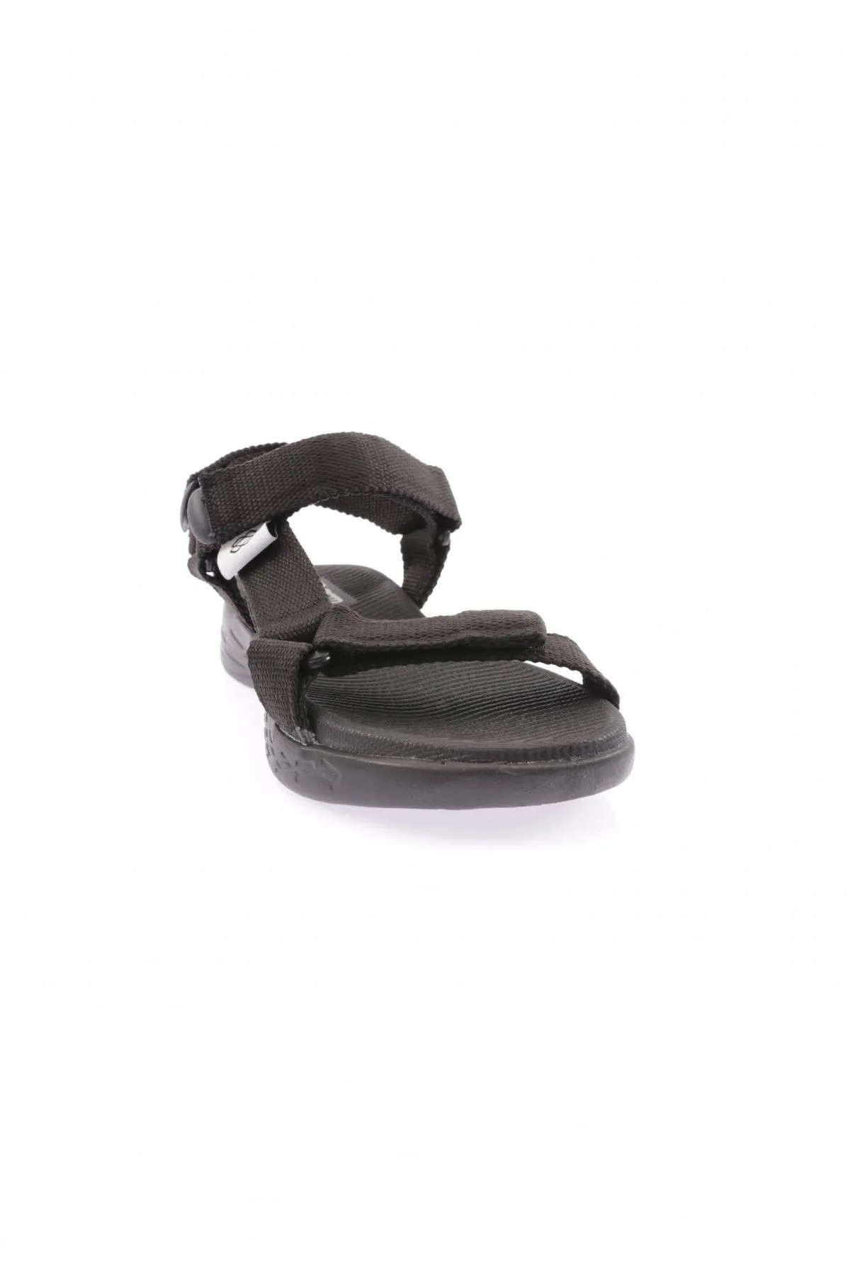 DGN  Damensandalen 103-23y - Riemchensandalen mit Klettverschluss, Farbe Anthrazit