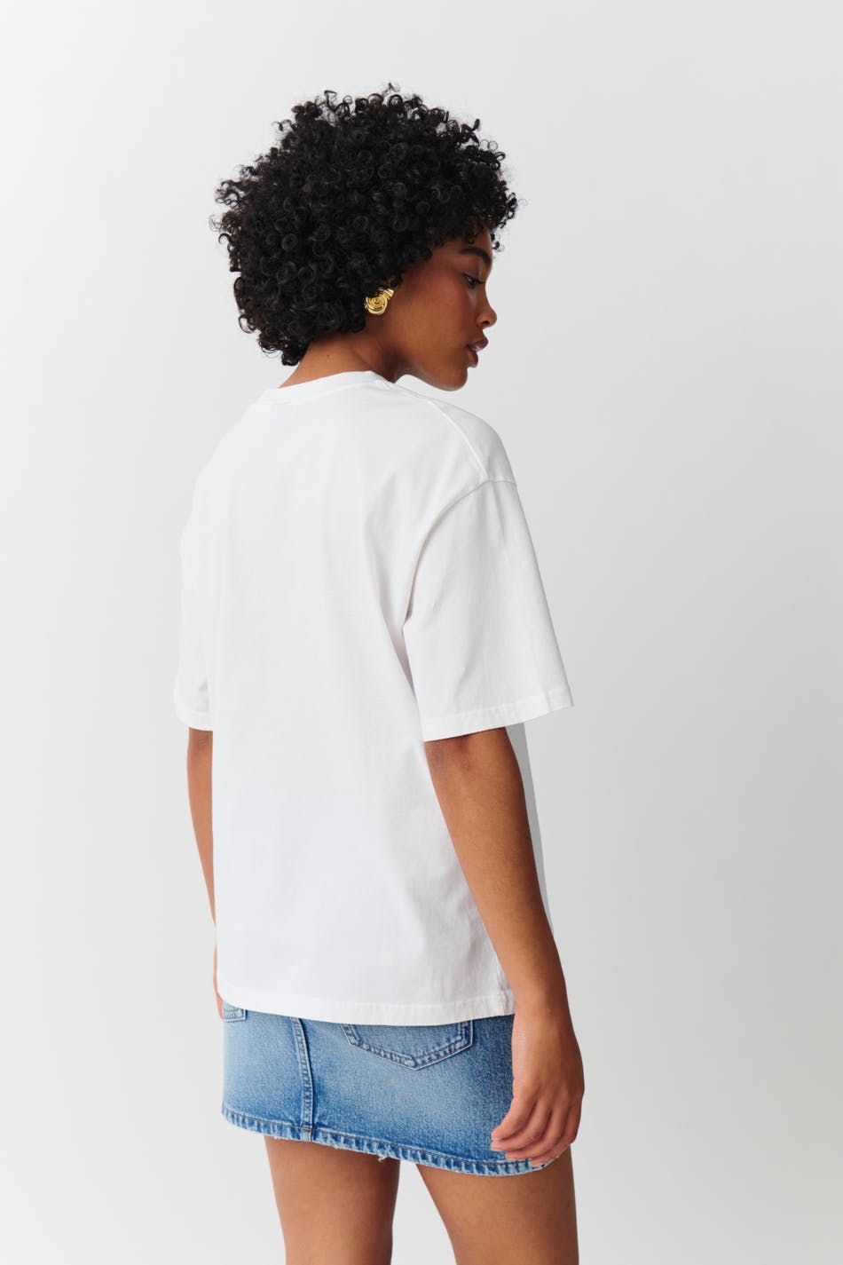 Oversized print tee