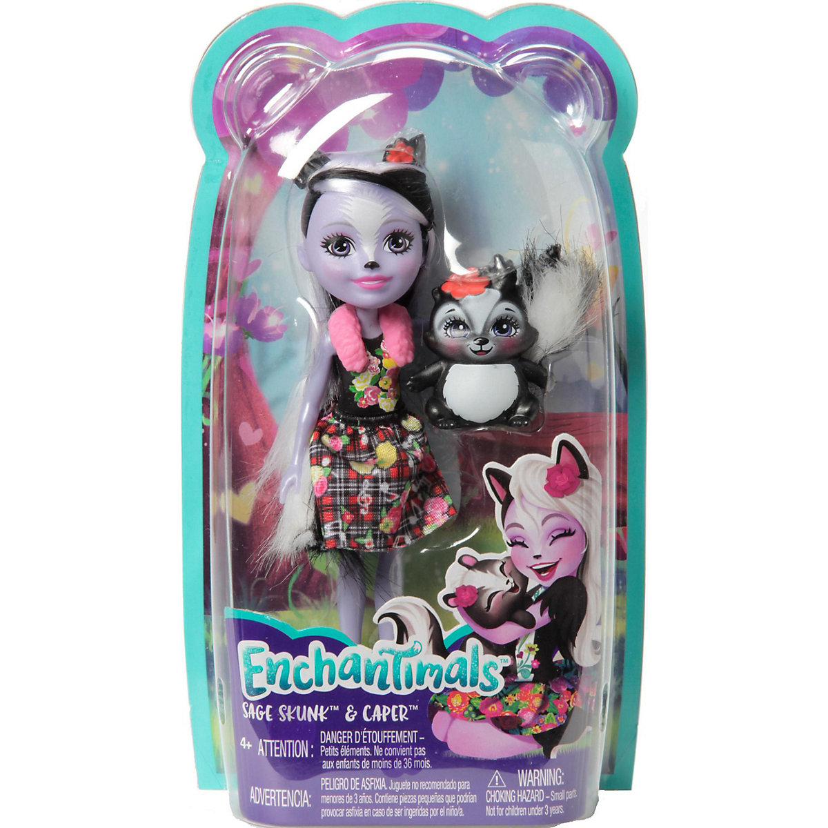 Enchantimals Sage Skunk & Caper Puppe