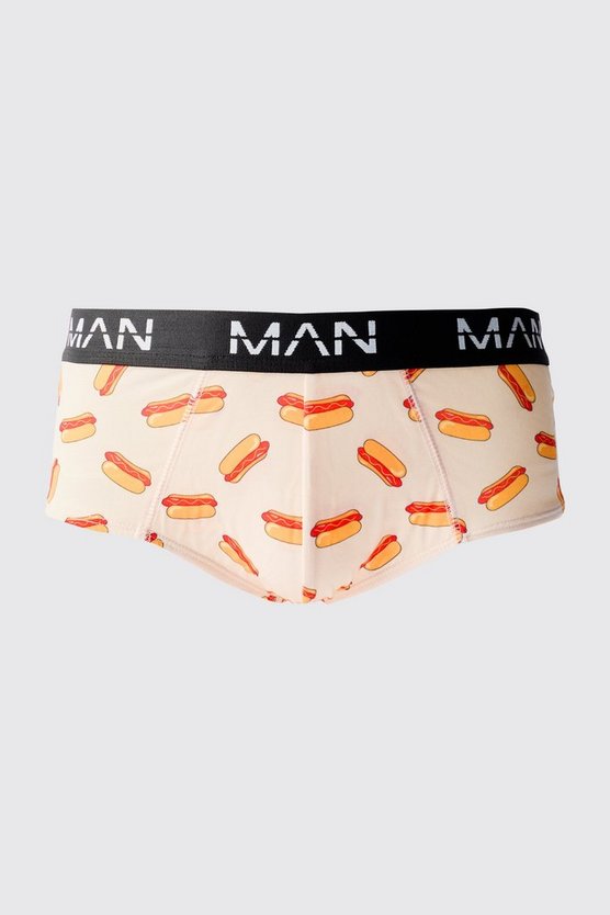Man Unterhose mit Hot Dog Print