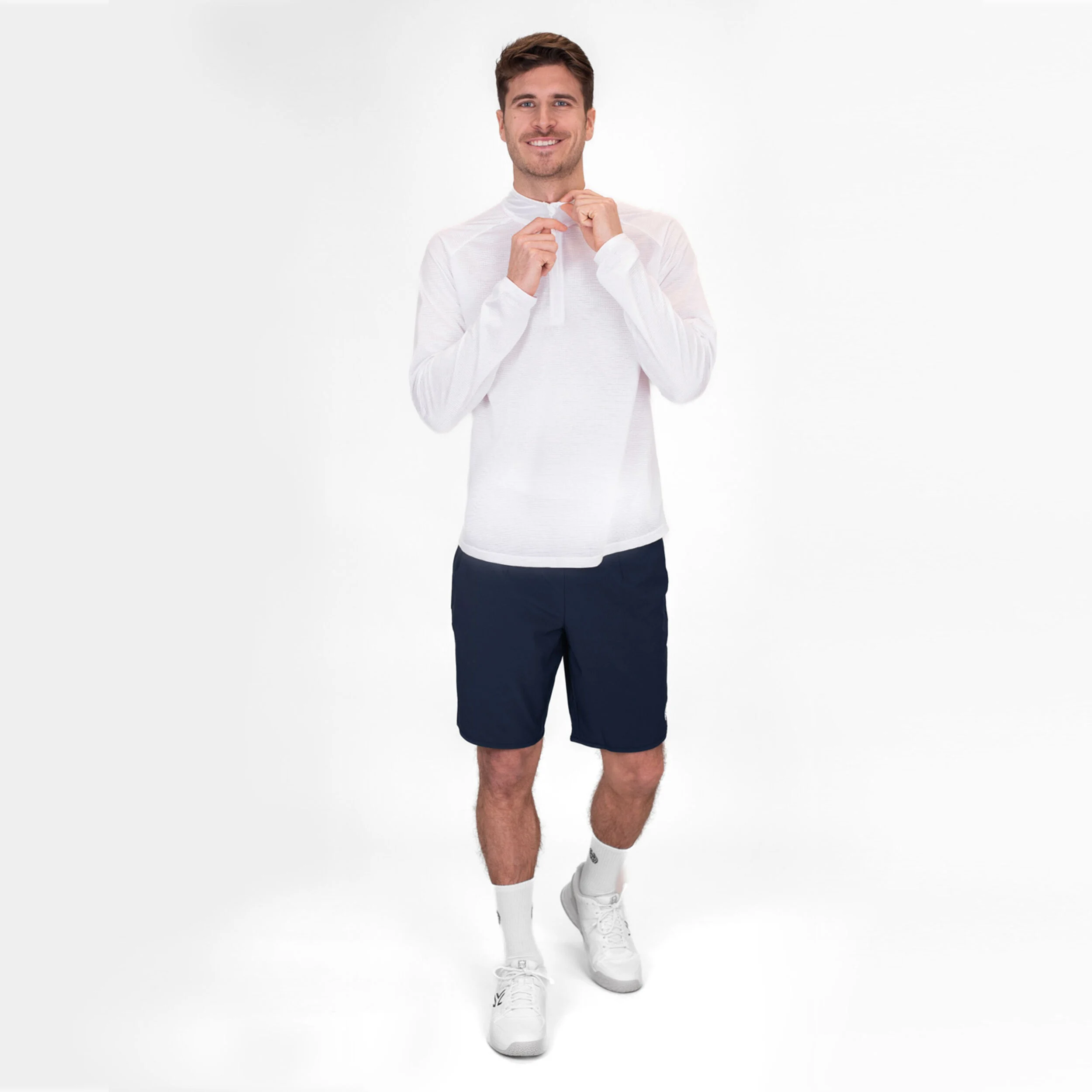 Crew Longsleeve Herren - Weiß