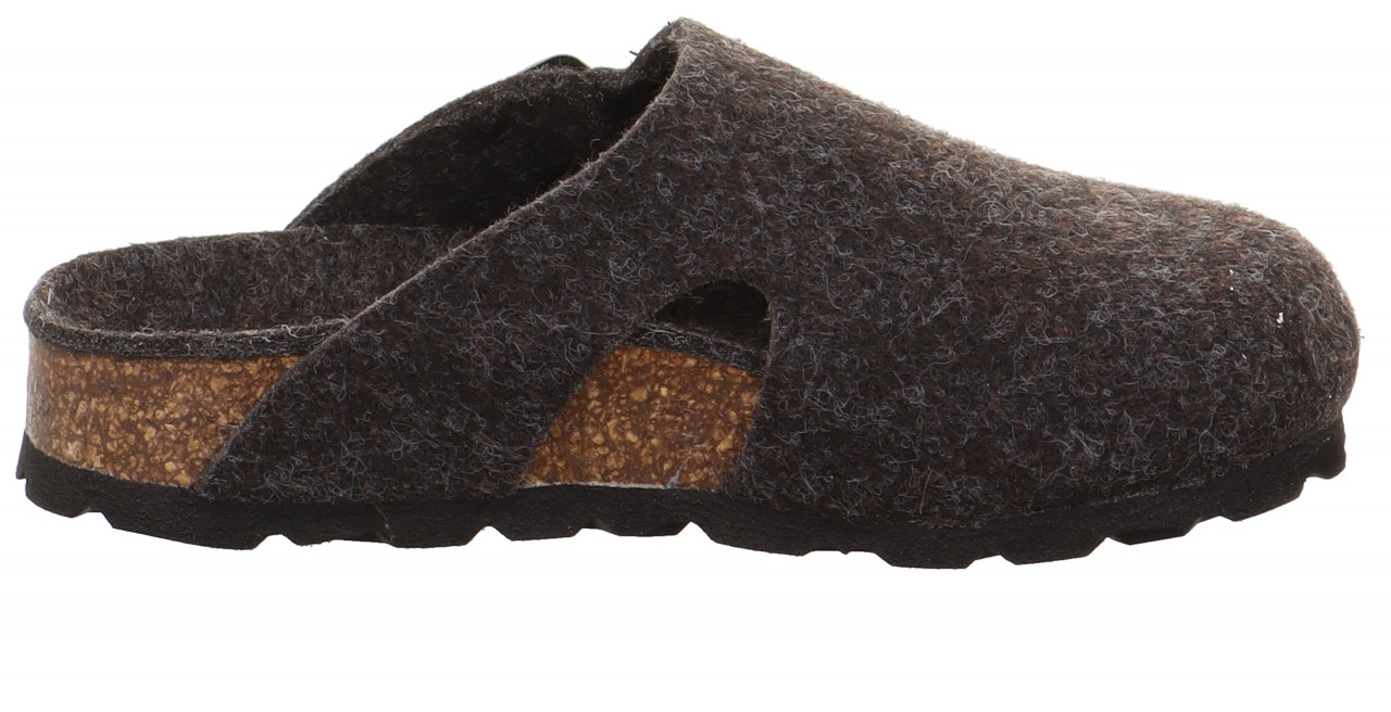 FUSSBETTPANTOFFEL - Grau Clog mit Einschlupf