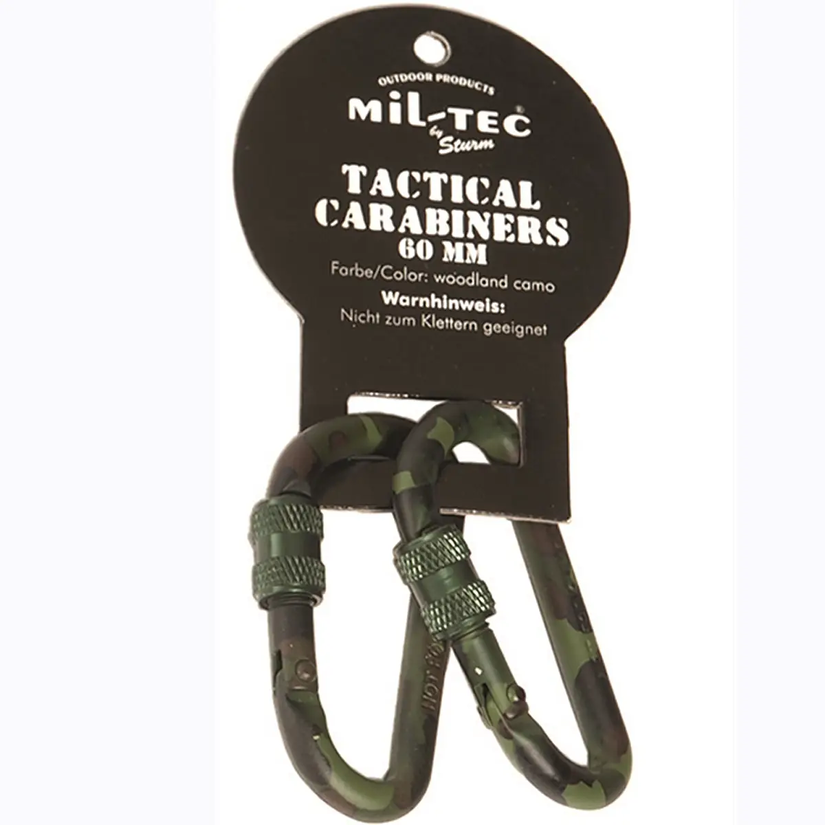 Tactical Karabiner woodland versch. Größen