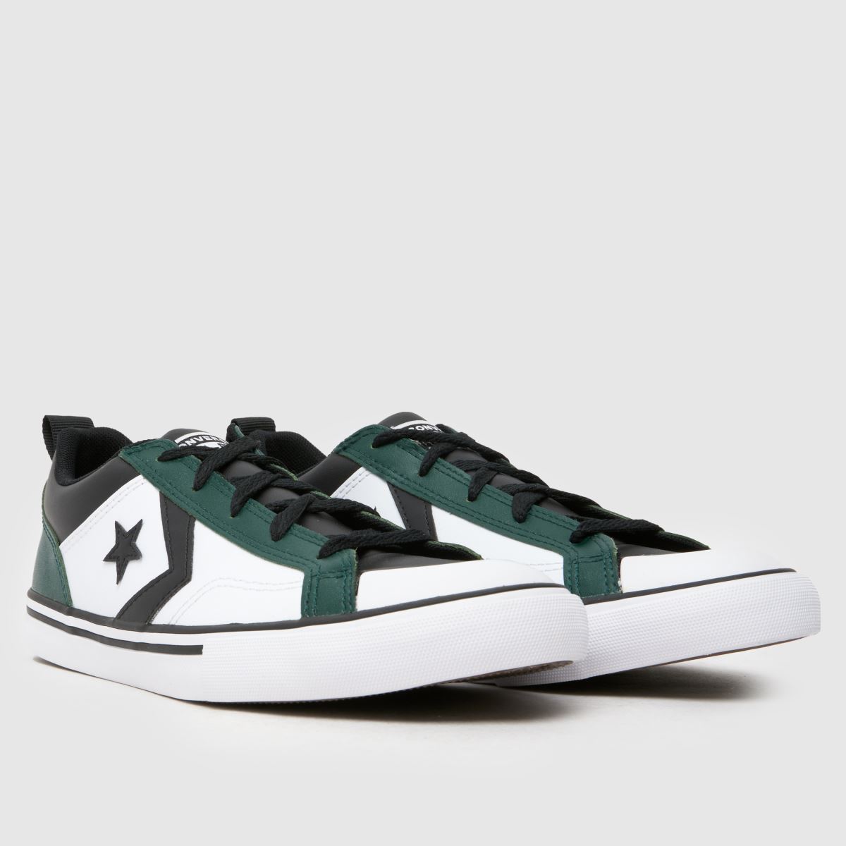 Bílozelené tenisky Converse Pro Blaze Low pro mládež