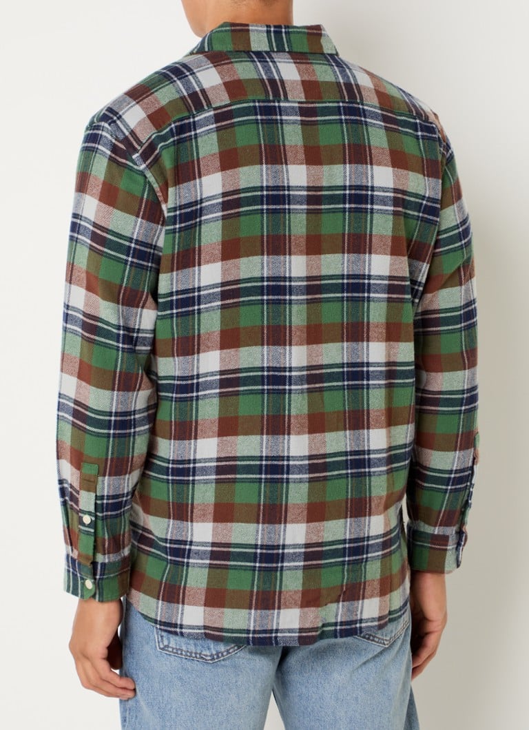 Sobretudo Levi's Jackson de corte regular com estampa xadrez e bolsos no peito.