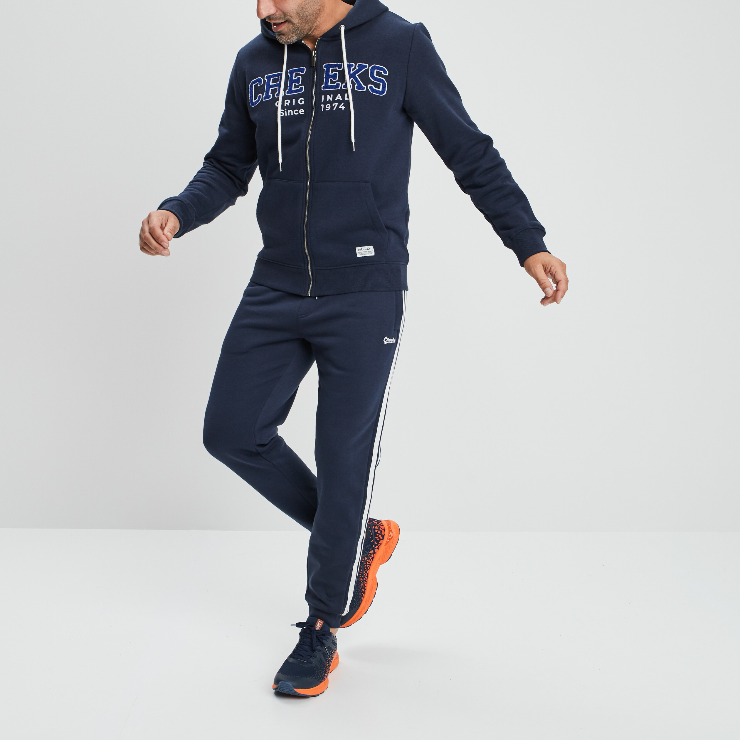 Pantalon de jogging stretch Creeks bleu marine homme | La Halle