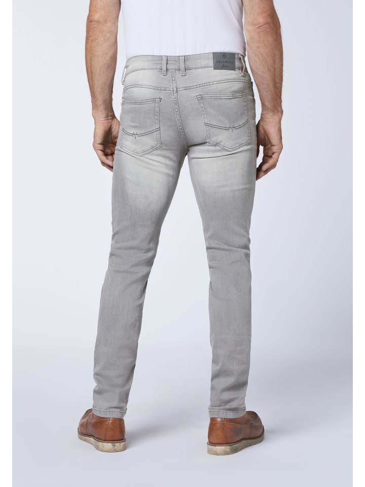Oklahoma Jeans Jeans in Grau günstig kaufen