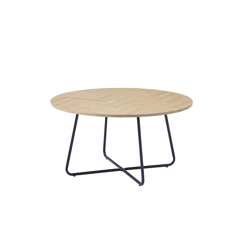 Home Deluxe HOME DELUXE Couchtisch Rund NOVARA -  Oiled Oak