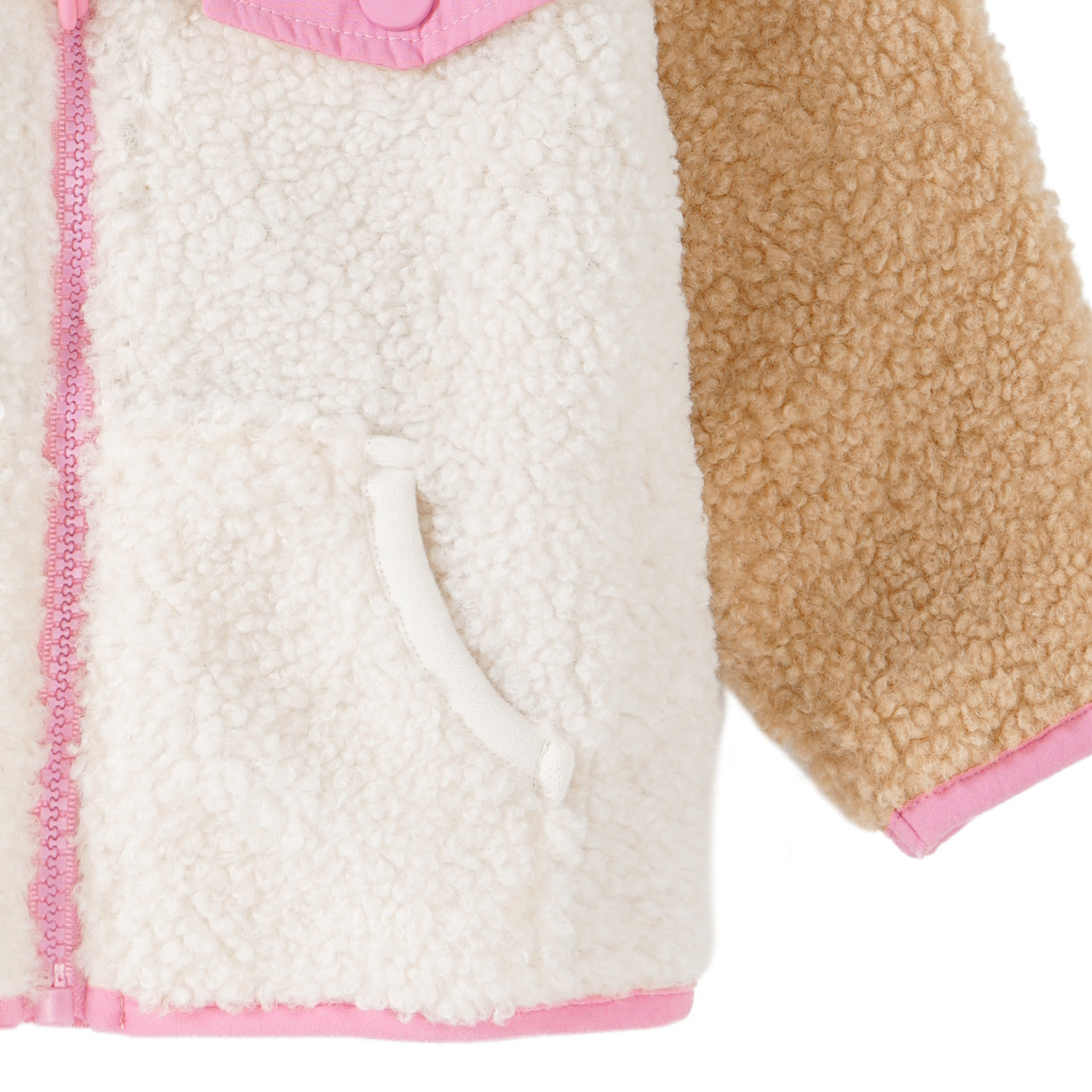 Baby Teddyjacke mit Reißverschluss
