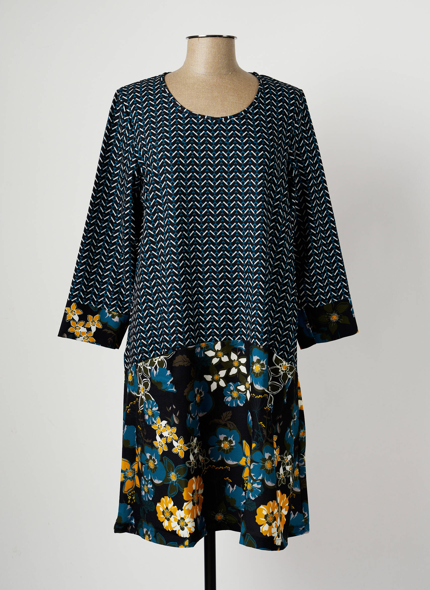 G Oze Tuniquemanchelongue Femme couleur bleu