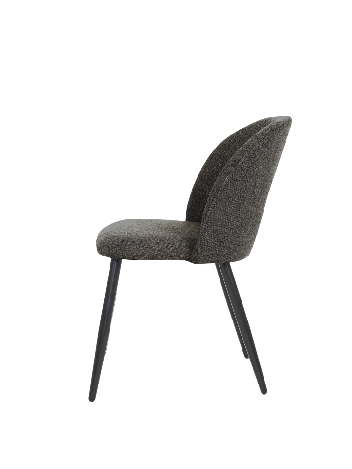 byLiving 2-er-Set: Esszimmerstuhl NAYLA in Dunkelgrau günstig kaufen onesize