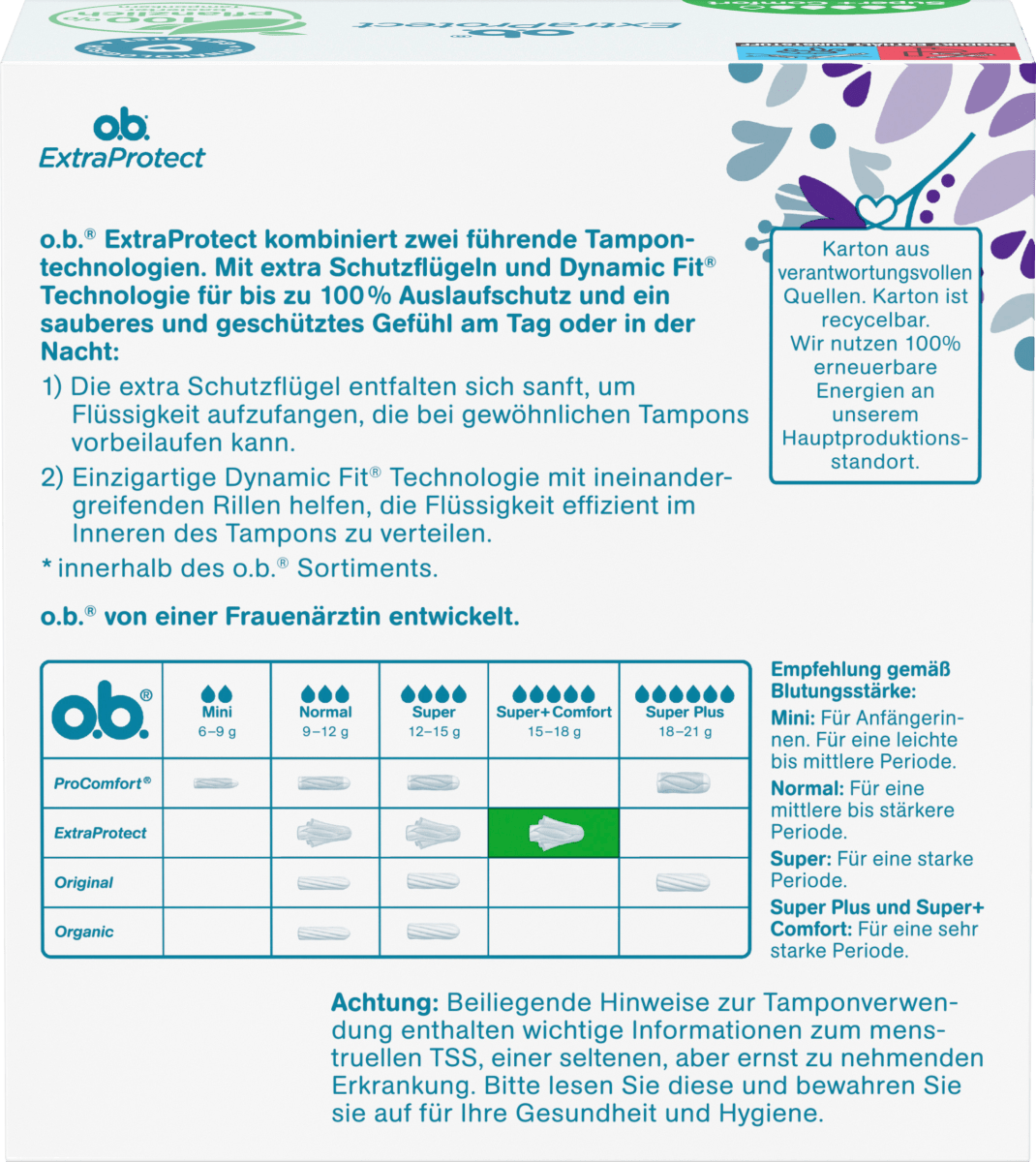 Tampons Extra Protect Tag+Nacht Super Plus, 36 St