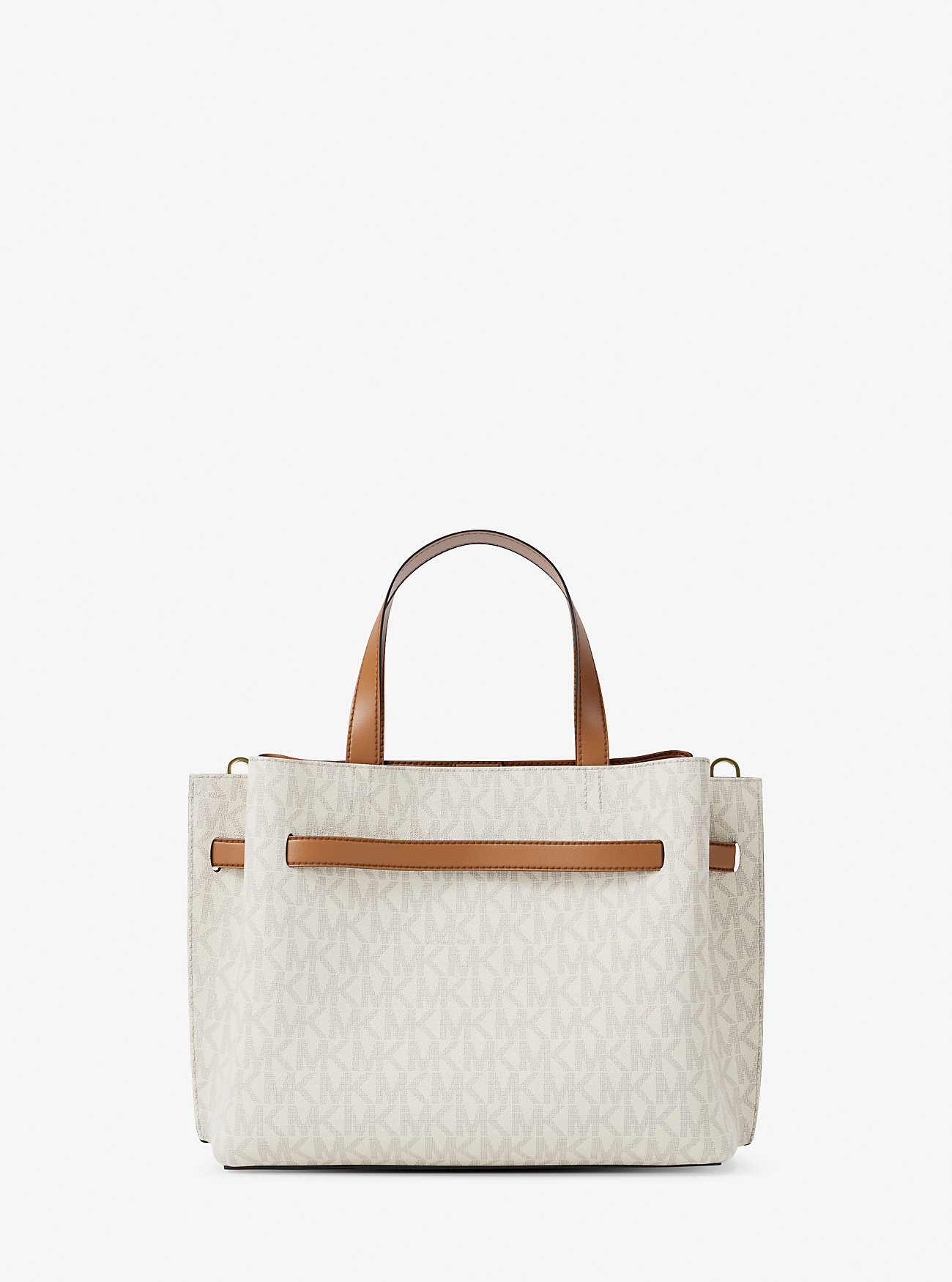 Borsa a mano Emilia Small con logo distintivo - VANIGLIA/CORNA