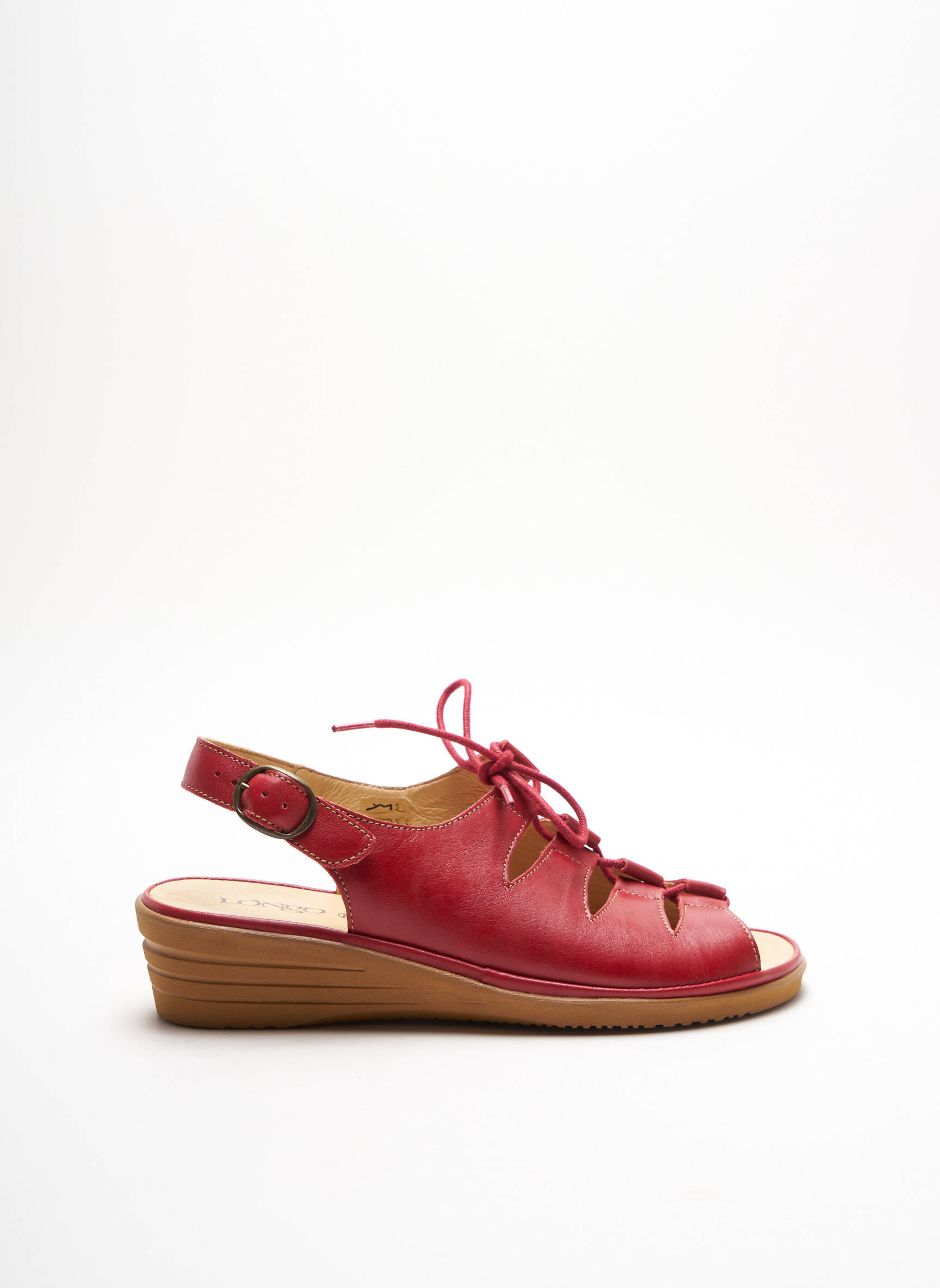 Longo Sandales Nu Pieds Femme couleur rouge