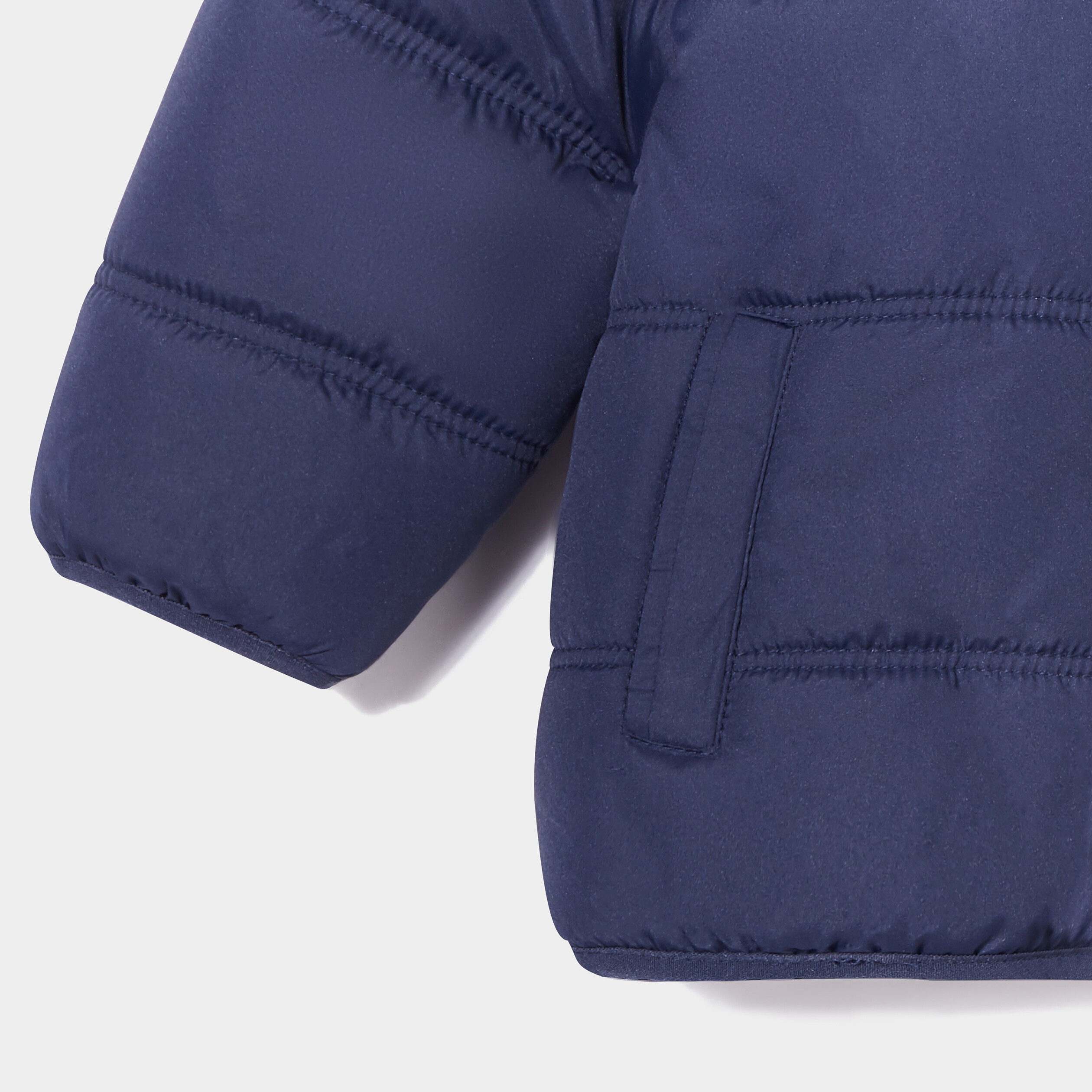 Doudoune à capuche doublure polaire bleu marine bébé garçon | La Halle