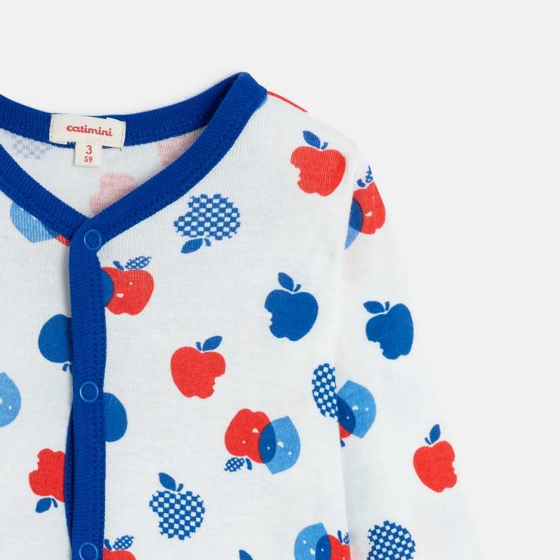 Pyjama bébé garçon à motifs fruités beige Catimini