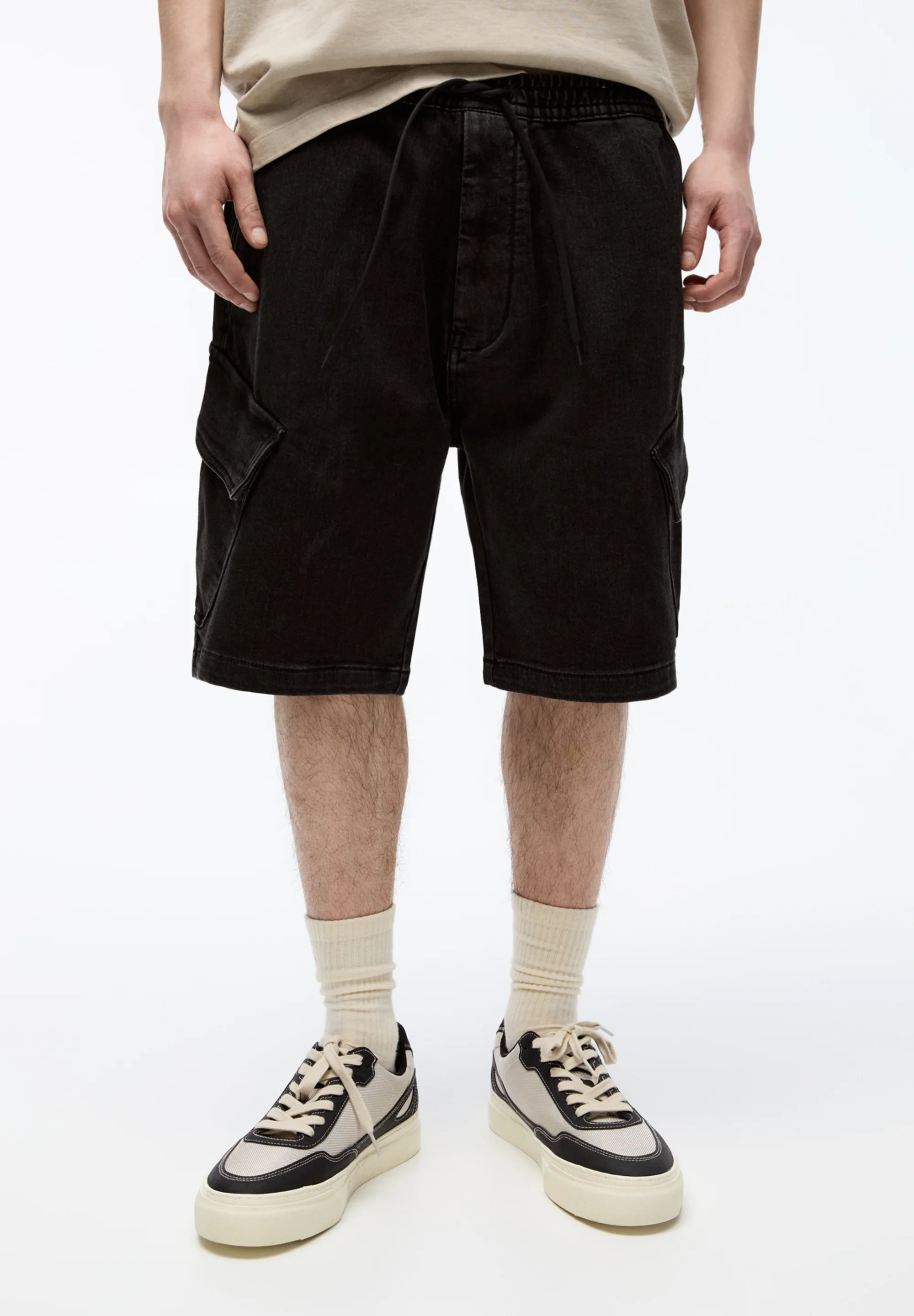 PULL&BEAR BUND - Pantalones cortos vaqueros