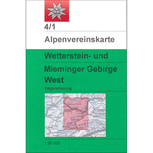 DAV 4/1 WETTERSTEIN WEST - Wanderkarte