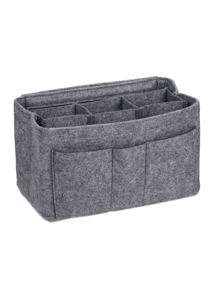 relaxdays Taschenorganizer in Dunkelgrau - (B)27 x (H)16 x (T)16 cm günstig kaufen onesize