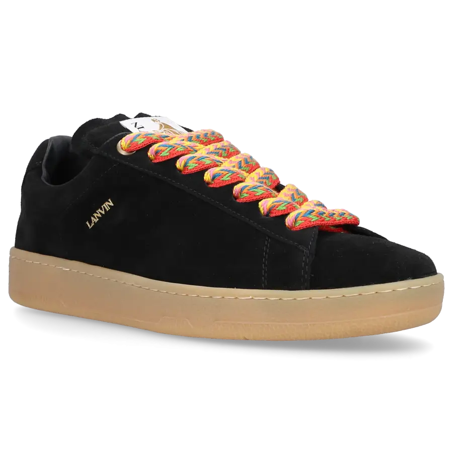 Lanvin - Sneaker low CURB LITE Veloursleder - schwarz