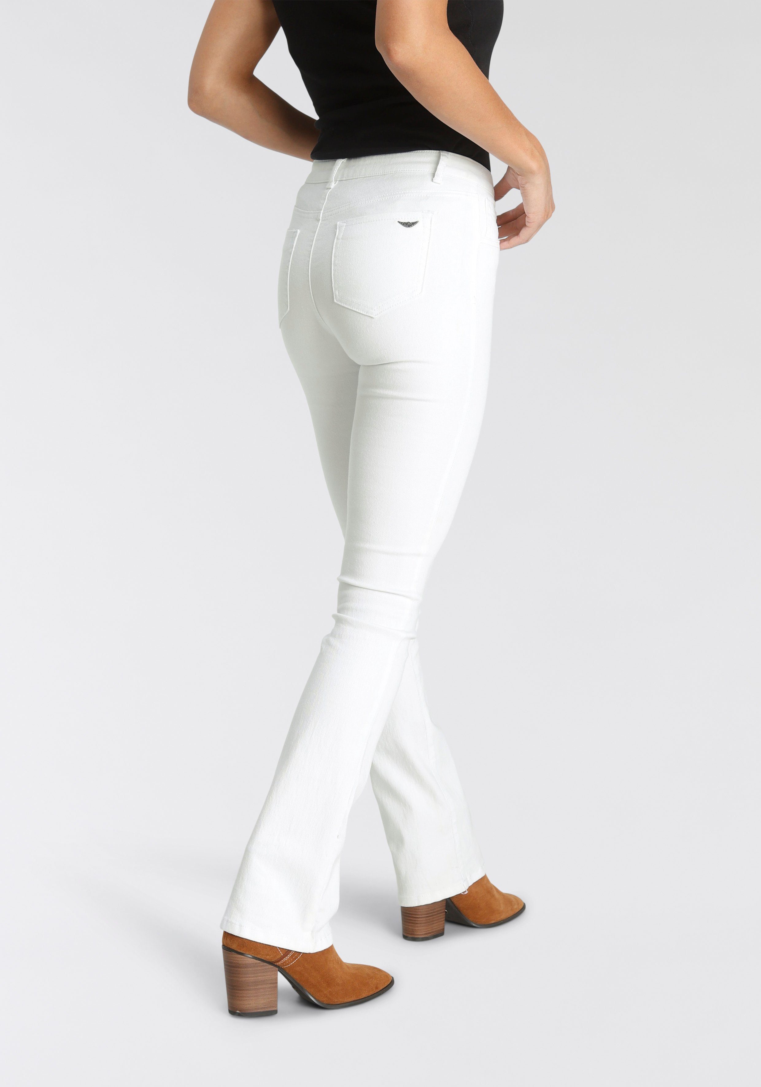 Arizona Bootcut-Jeans Ultra-Stretch Mid-Waist