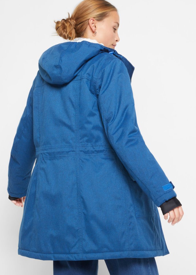 Funktions-Parka mit Teddyfleece und Kapuze