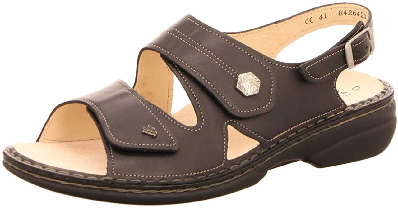 FINN COMFORT Klassische Sandalen schwarz Milos schwarz