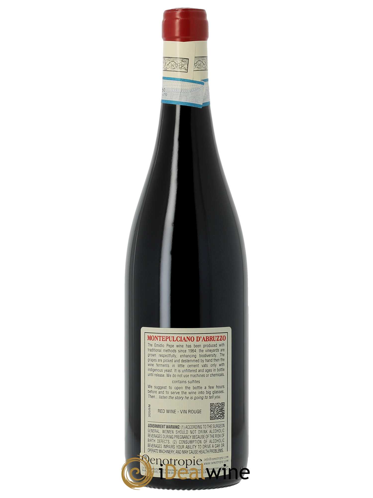 Montepulciano d'Abruzzo DOC Branella Emidio Pepe  2020 - Lot de 1 Bouteille