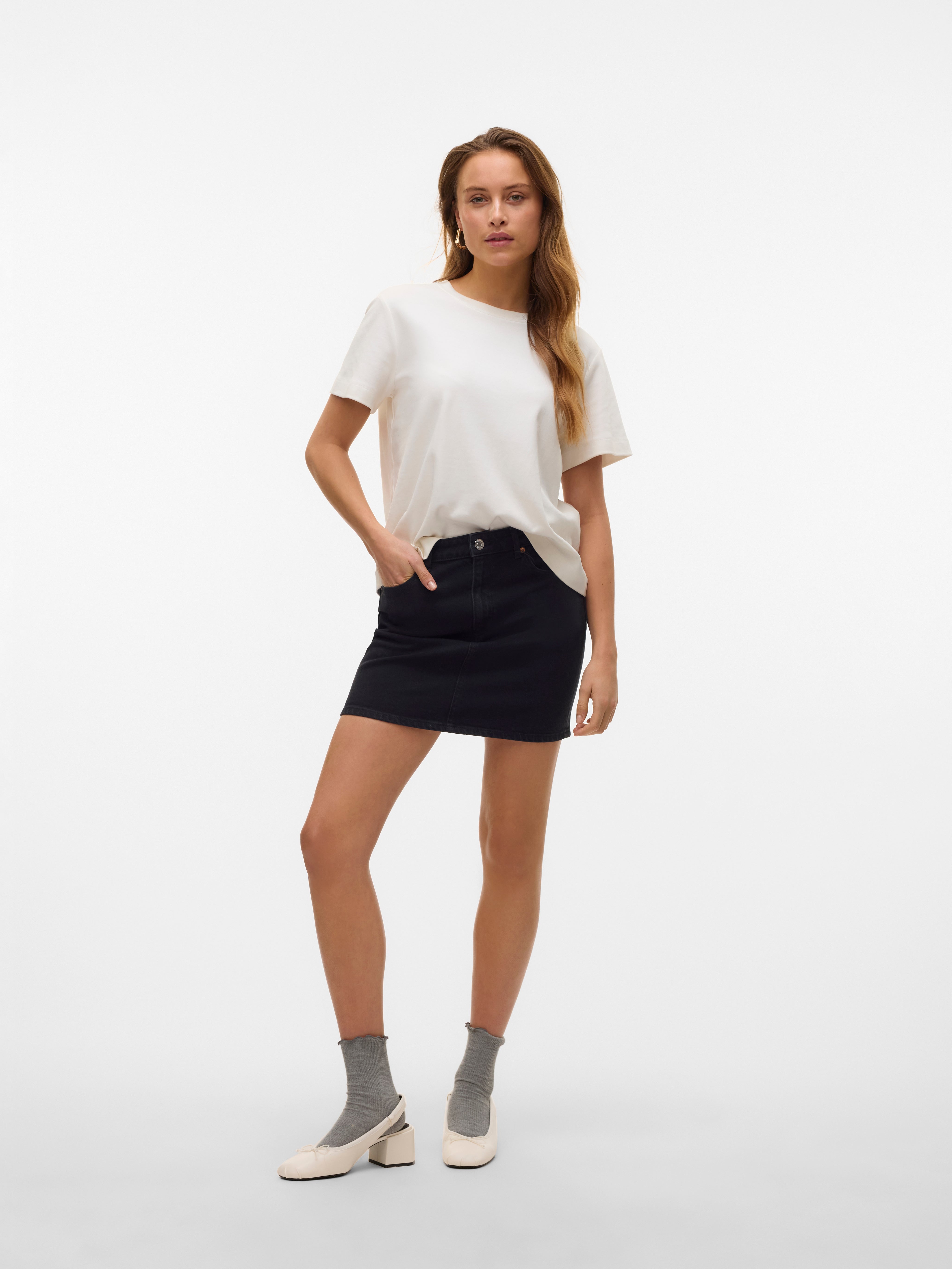 VMTESSA Hohe Taille Kurzer Rock