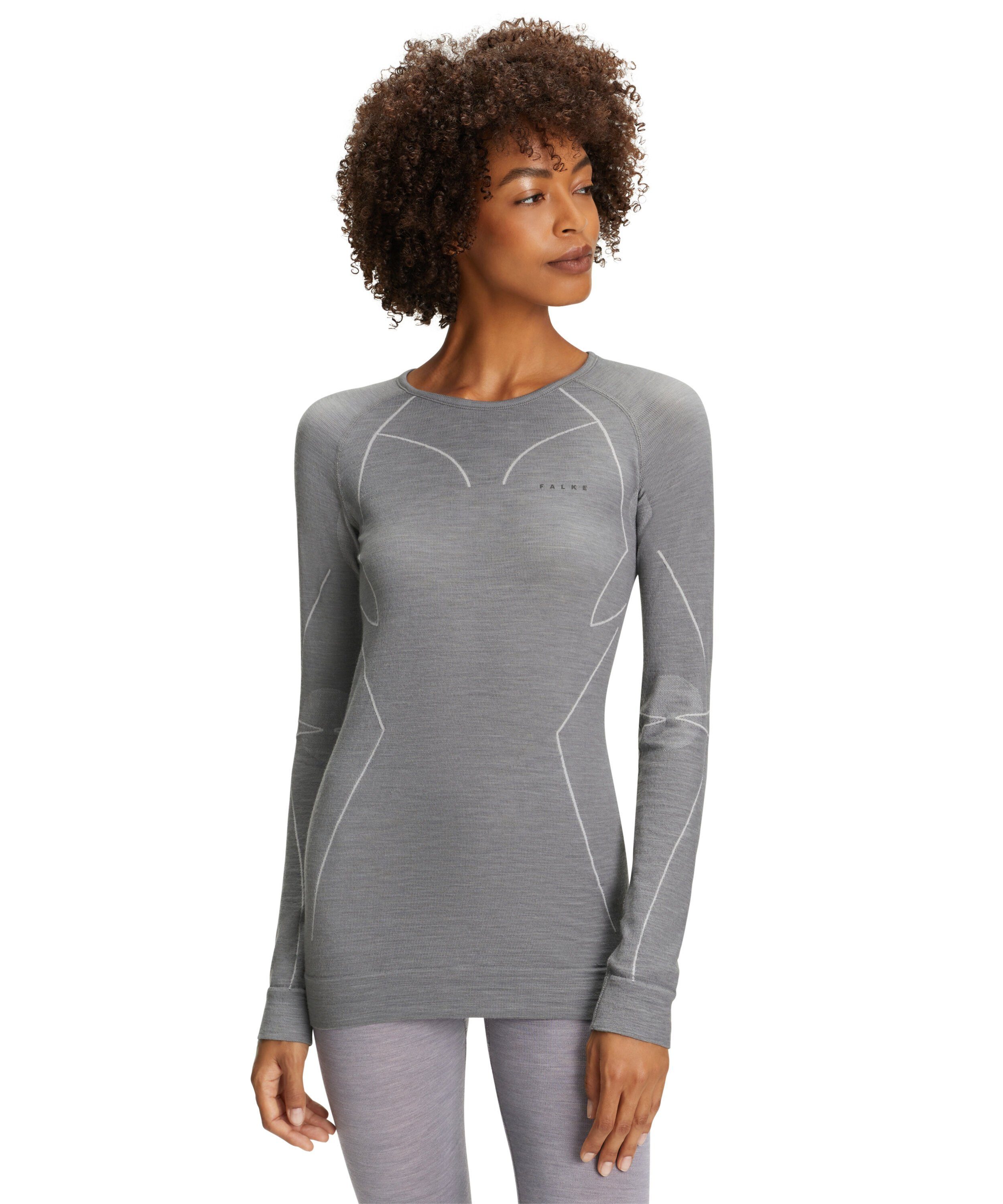 FALKE Funktionsshirt Wool-Tech (1-tlg) aus Merinowolle für kalte bis sehr kalte Temperaturen
