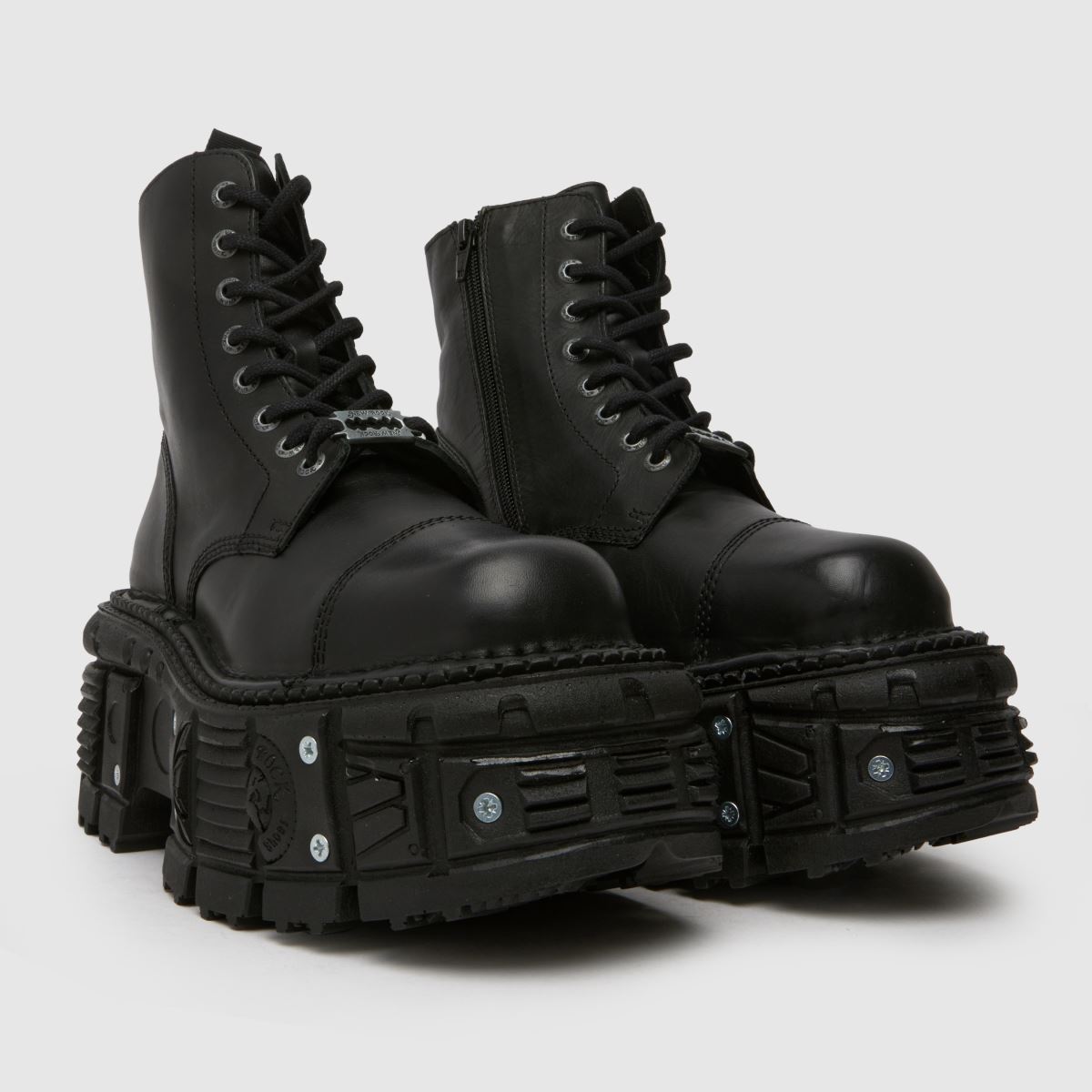 NEW ROCK – Svarta linneboots