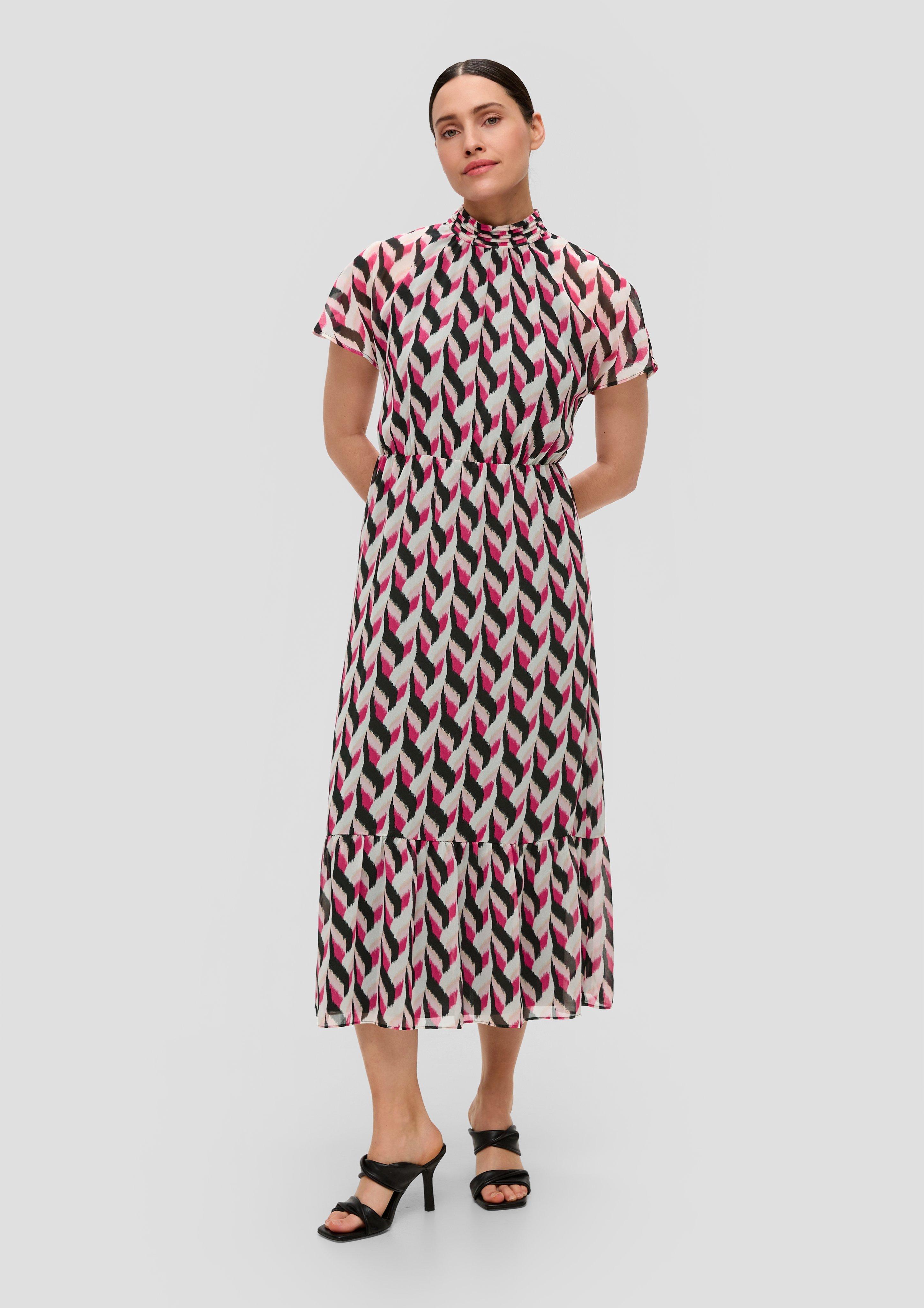 Maxikleid mit All-over-Print  2141549-99B2