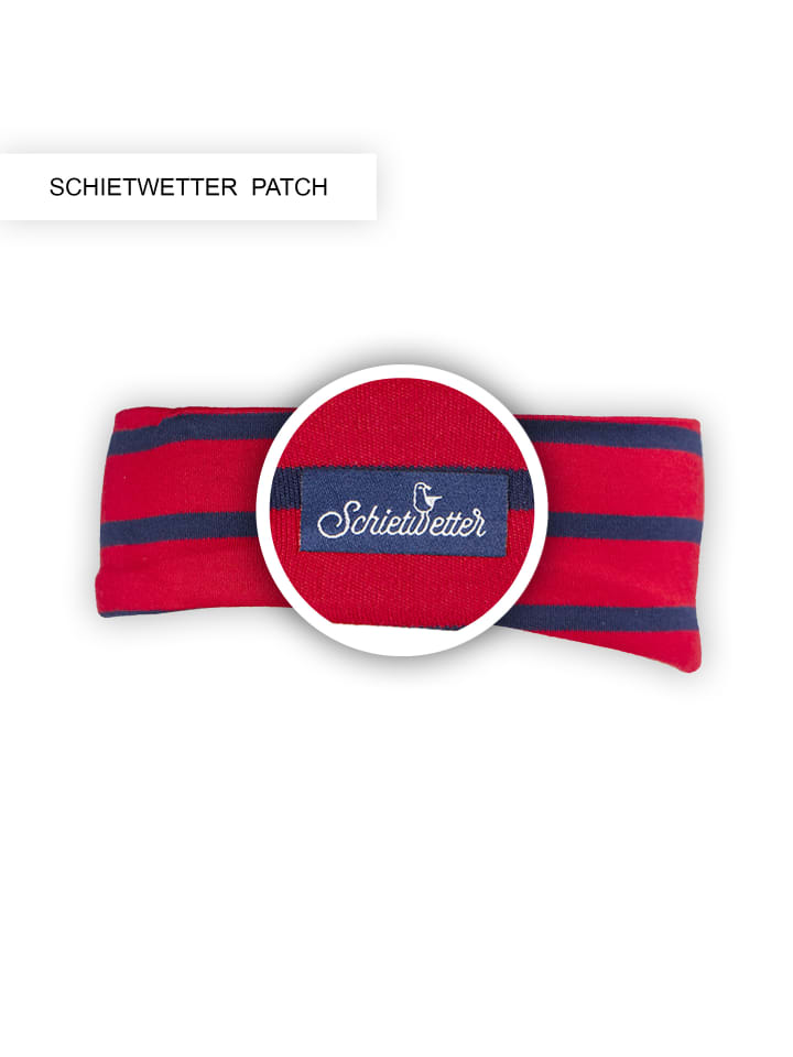 SCHIETWETTER Stirnband  dehnbar, modisch, flauschig in red-navy günstig kaufen onesize