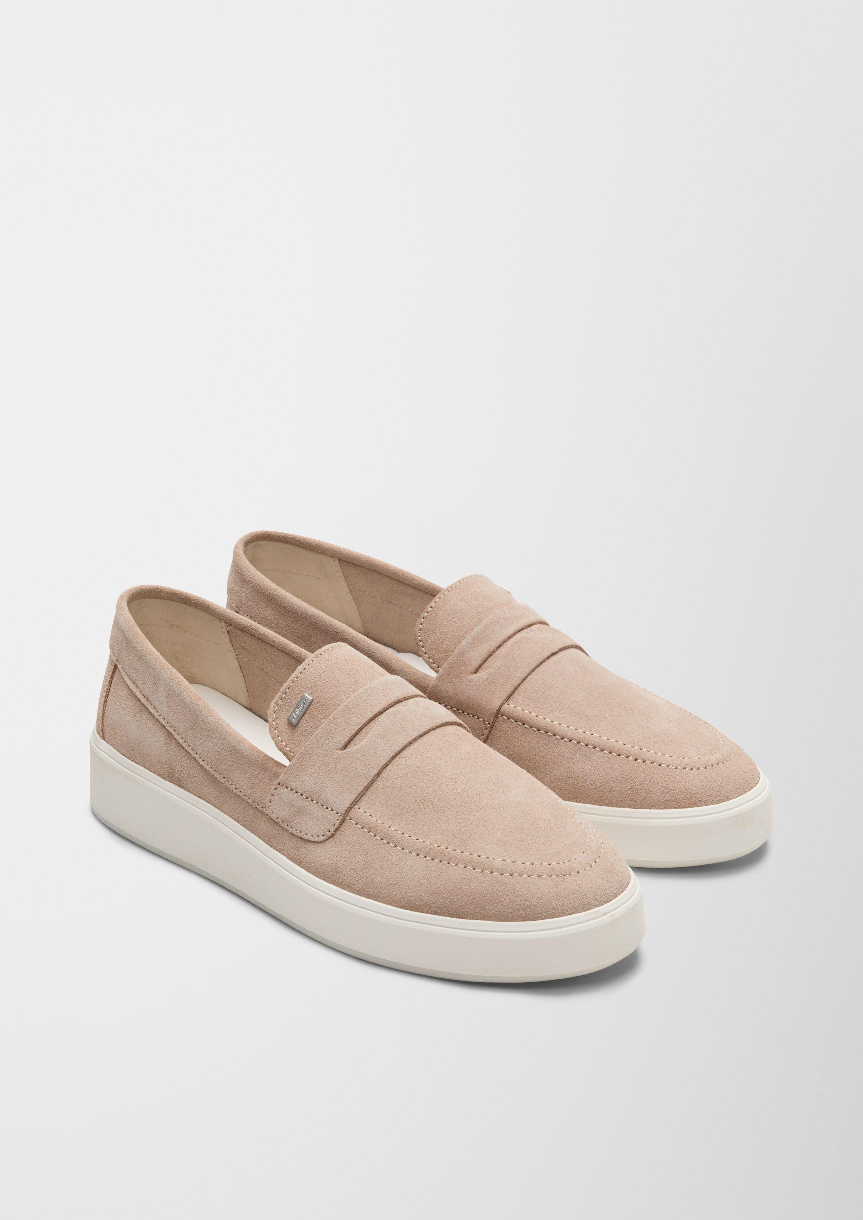 Velours-Slipper mit Zier-Element  6007702-355