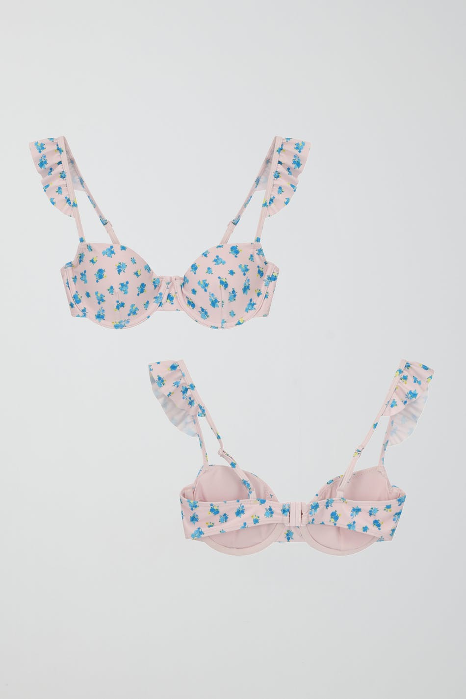 Frill strap bikini top