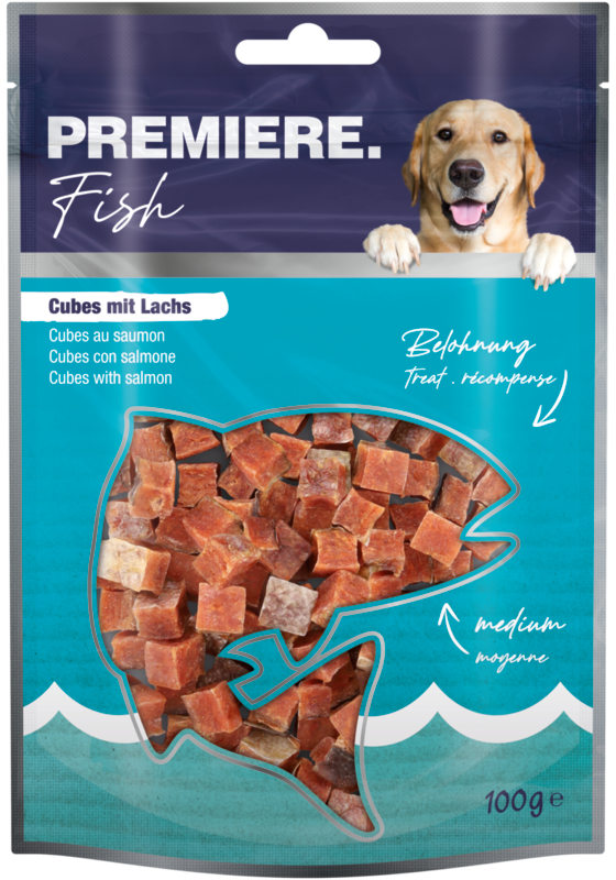 PREMIERE Snacks PREMIERE Snack It Cubes mit Lachs 100g