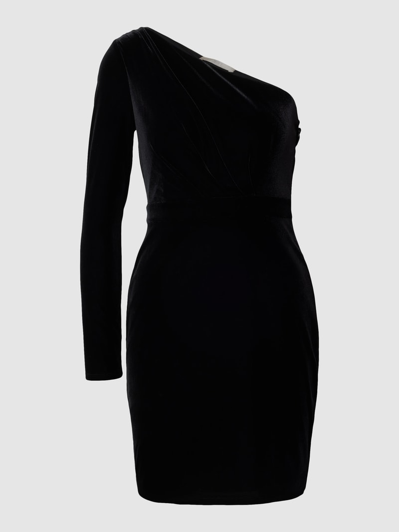 Cocktailkleid im One-Shoulder-Design in schwarz