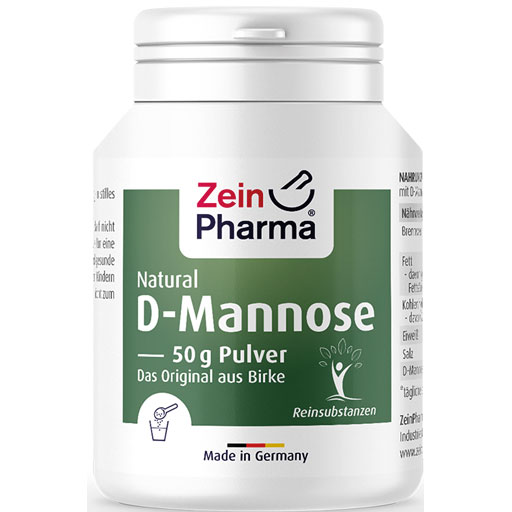 NATURAL D-Mannose aus Birke Pulver ZeinPharma  50 g  Pulver