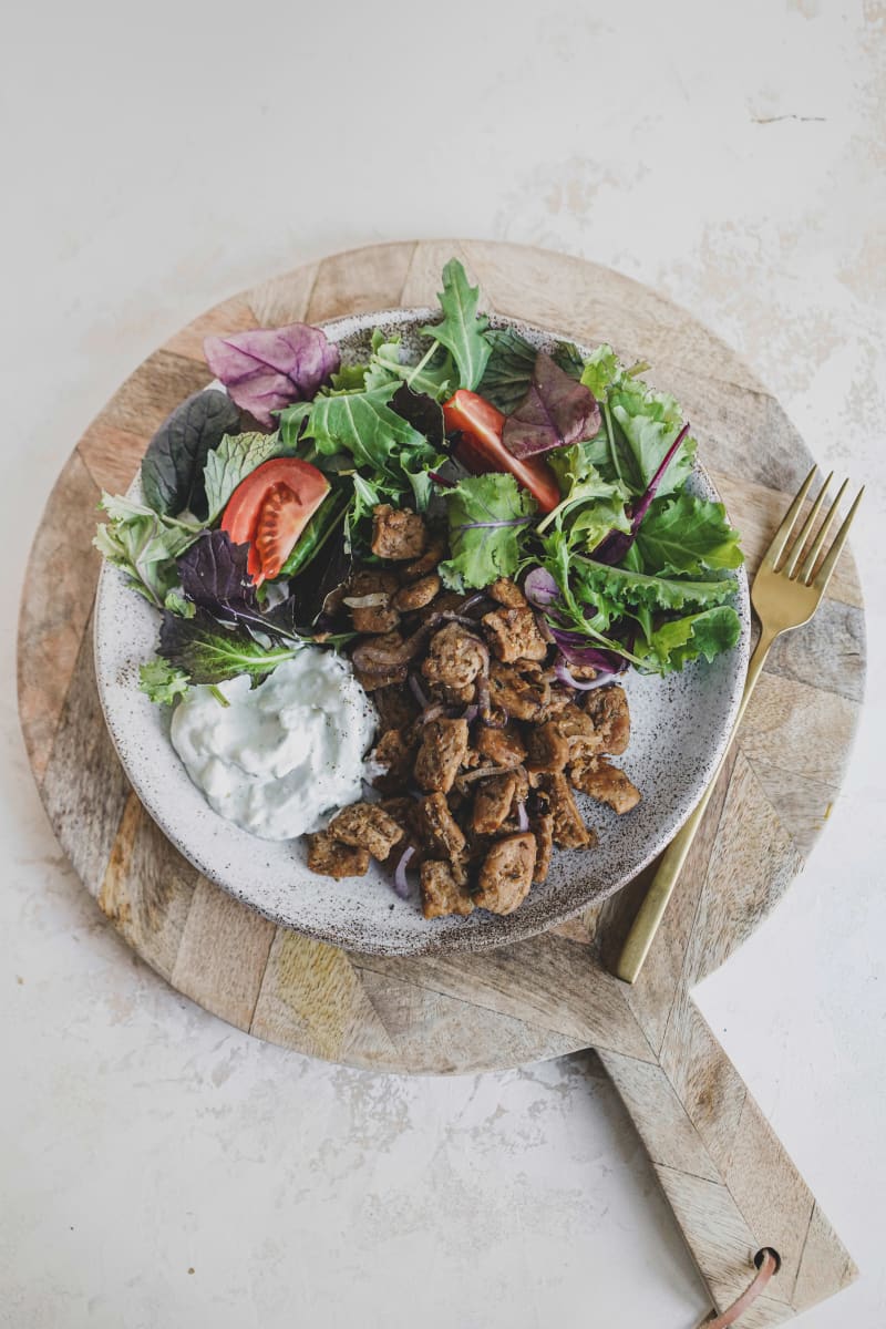 Fertiggericht, Veggie Gyros mit Erbsenprotein, 68 g