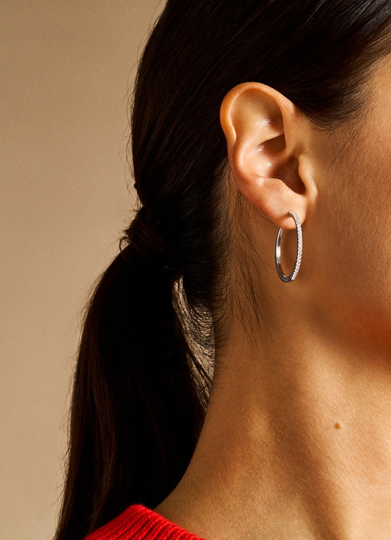 Fossil Ellis earrings with zirconia JA7274040