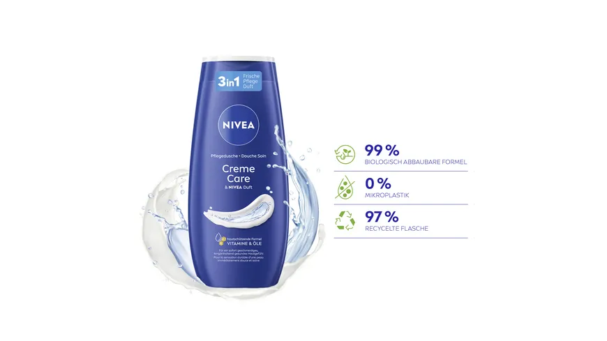 NIVEA Pflegedusche Creme Care & NIVEA Duft 250 ml