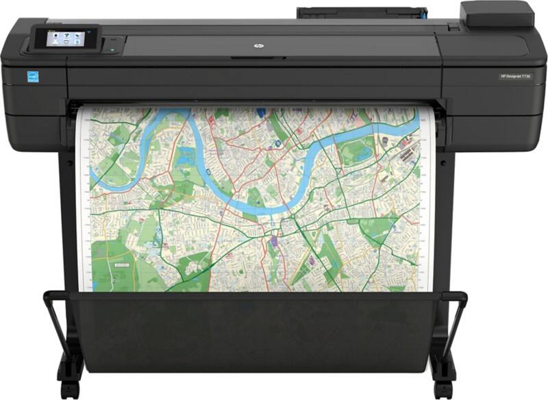 HP Designjet T370 Farb Tintenstrahl Großformatdrucker DIN A1 Schwarz