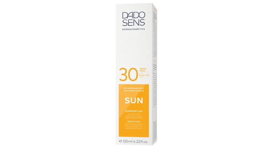 DADO SENS SUN Sonnenfluid SPF 30 - bei sonnenempfindlicher Haut 125 ml