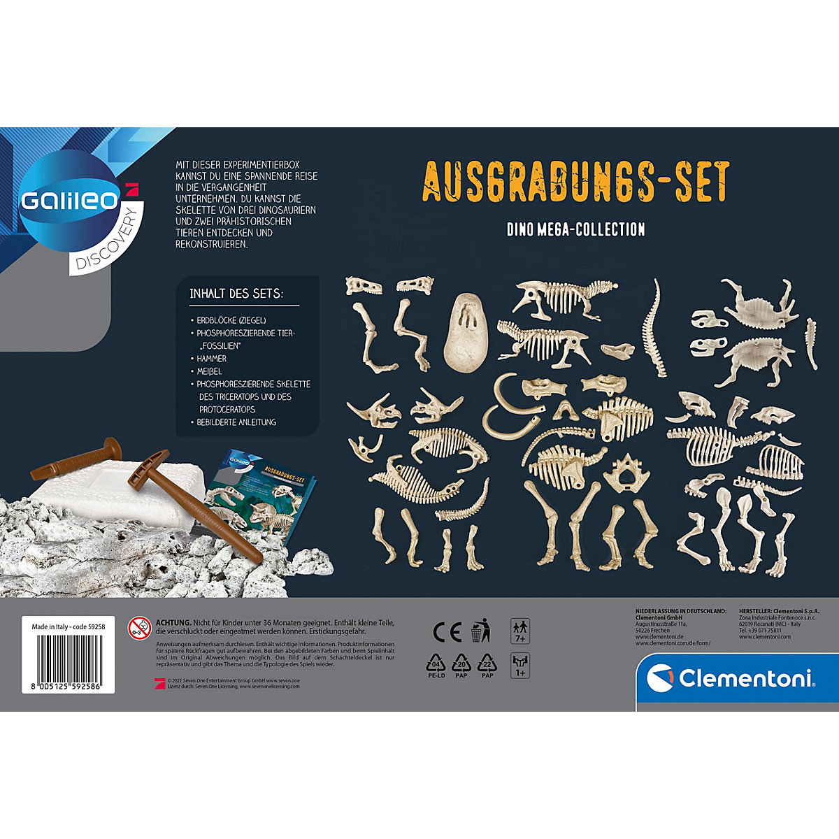 Galileo Discovery - Ausgrabungs-Set Dino Mega-Collection